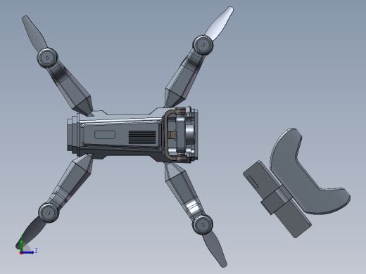 B03-Falcon Cam四轴航拍无人机造型左视缩略图