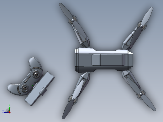 B03-Falcon Cam四轴航拍无人机造型右视缩略图