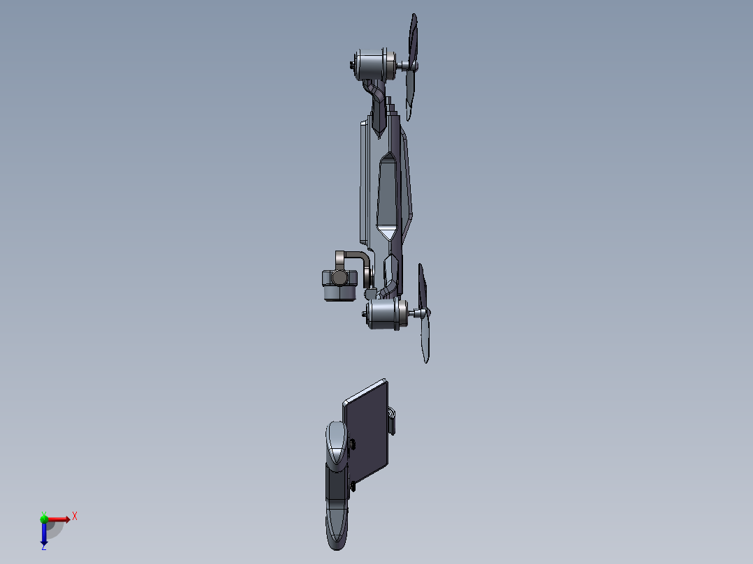 B03-Falcon Cam四轴航拍无人机造型俯视图