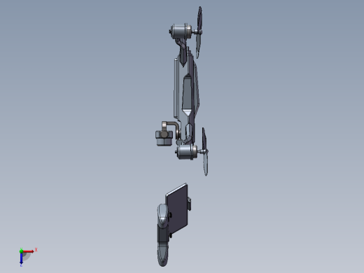 B03-Falcon Cam四轴航拍无人机造型俯视缩略图