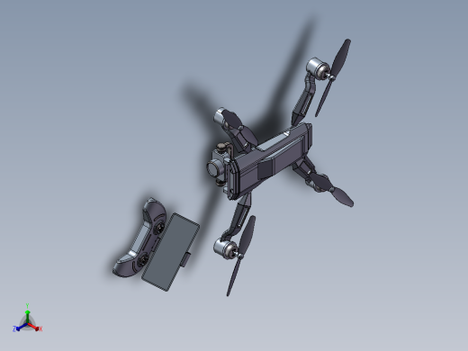 B03-Falcon Cam四轴航拍无人机造型正等轴测缩略图