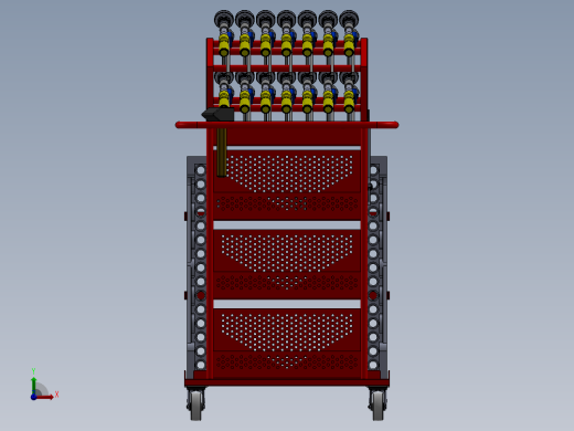 Siegmund工具车-用于焊接 夹具工作台工具的手推车前视缩略图