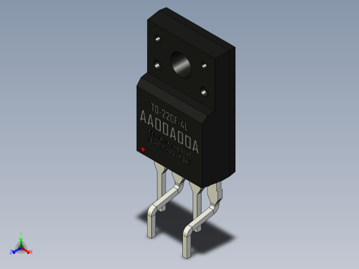 二极管-TO-220F-4L_Normal_Forming_Lead_rev1.0.rar正等轴测缩略图