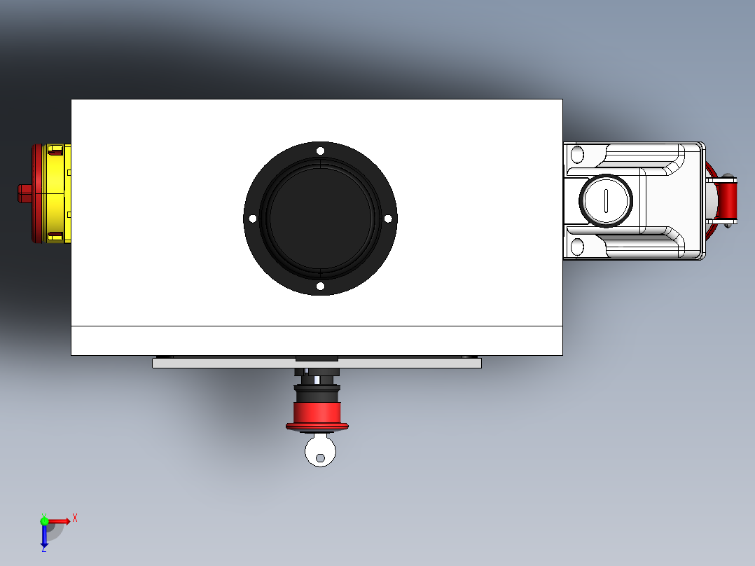自动化控制面板俯视图