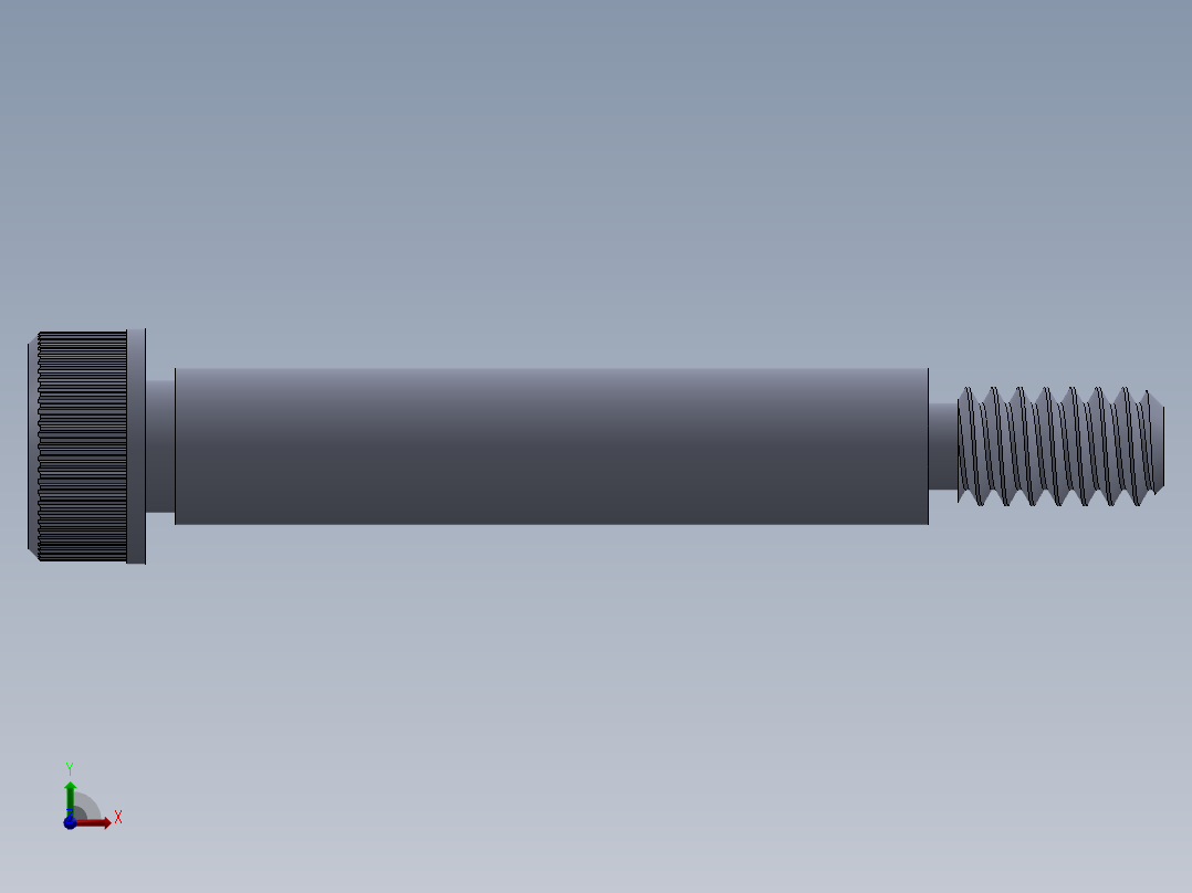 内六角螺螺栓-SB 10-24 x 1.25.SLDPRT前视图