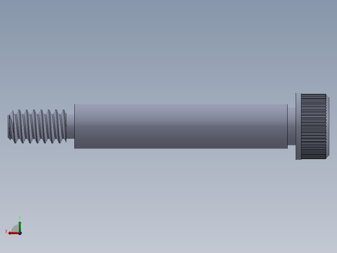 内六角螺螺栓-SB 10-24 x 1.25.SLDPRT后视图