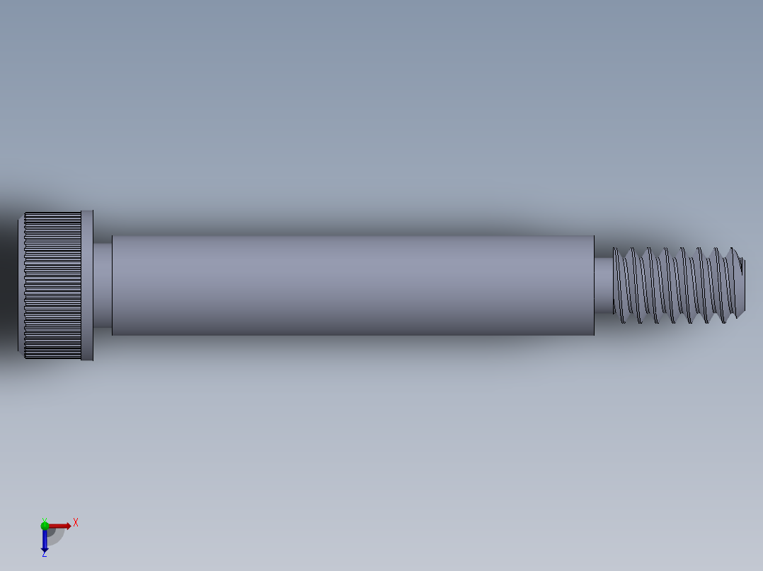 内六角螺螺栓-SB 10-24 x 1.25.SLDPRT俯视图