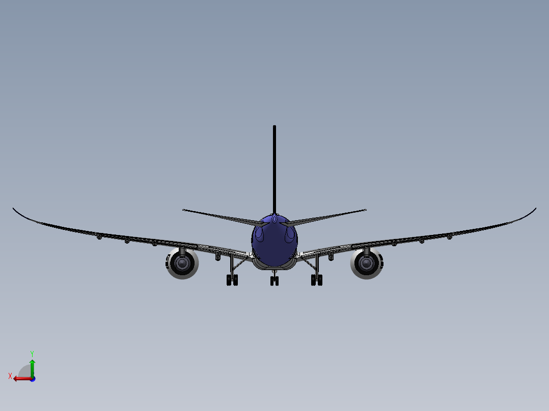 空客A330-900+neo后视图