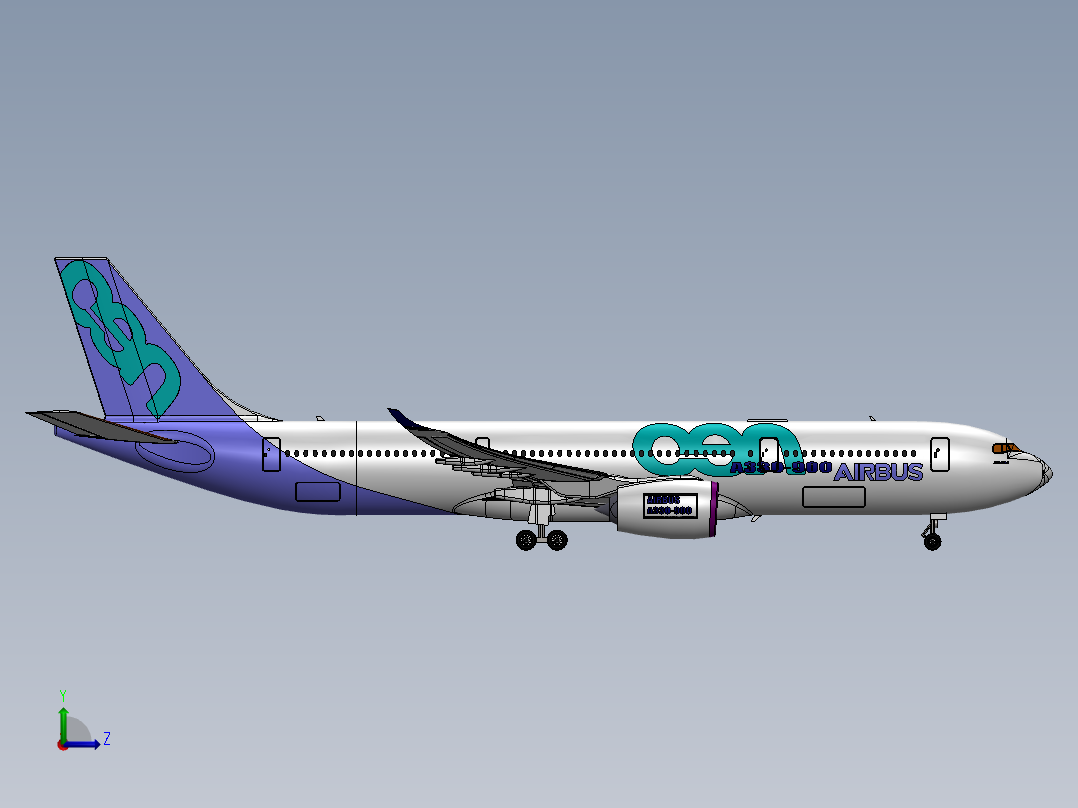 空客A330-900+neo左视图