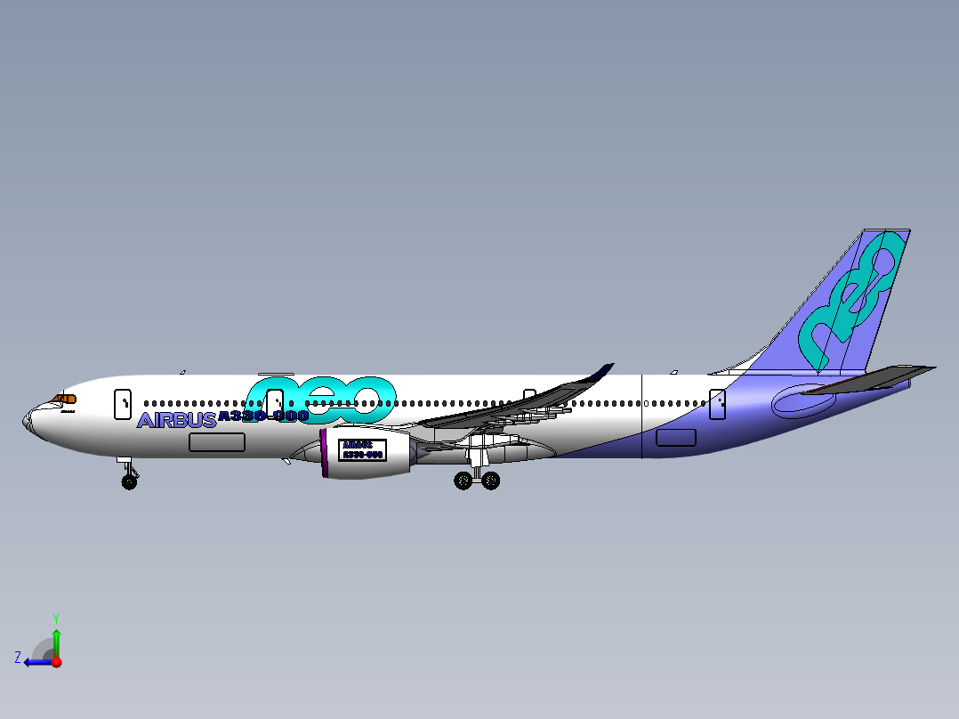 空客A330-900+neo右视图