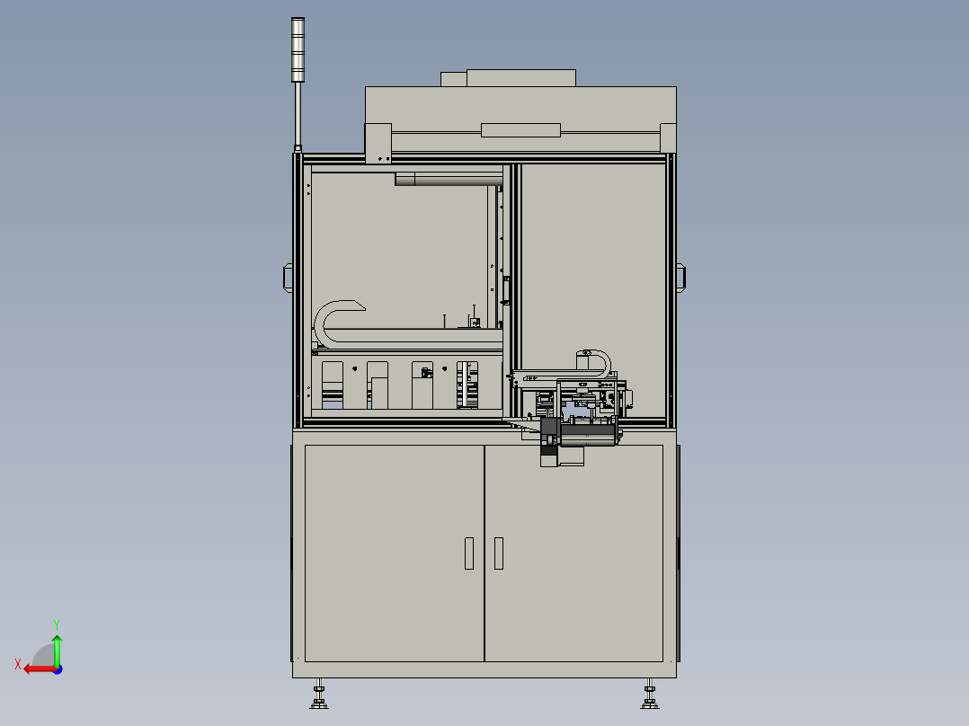 触摸屏自动组装机后视图