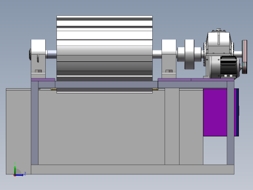 Q512-长齿条加工专用车床设计【三维SolidWorks】左视缩略图