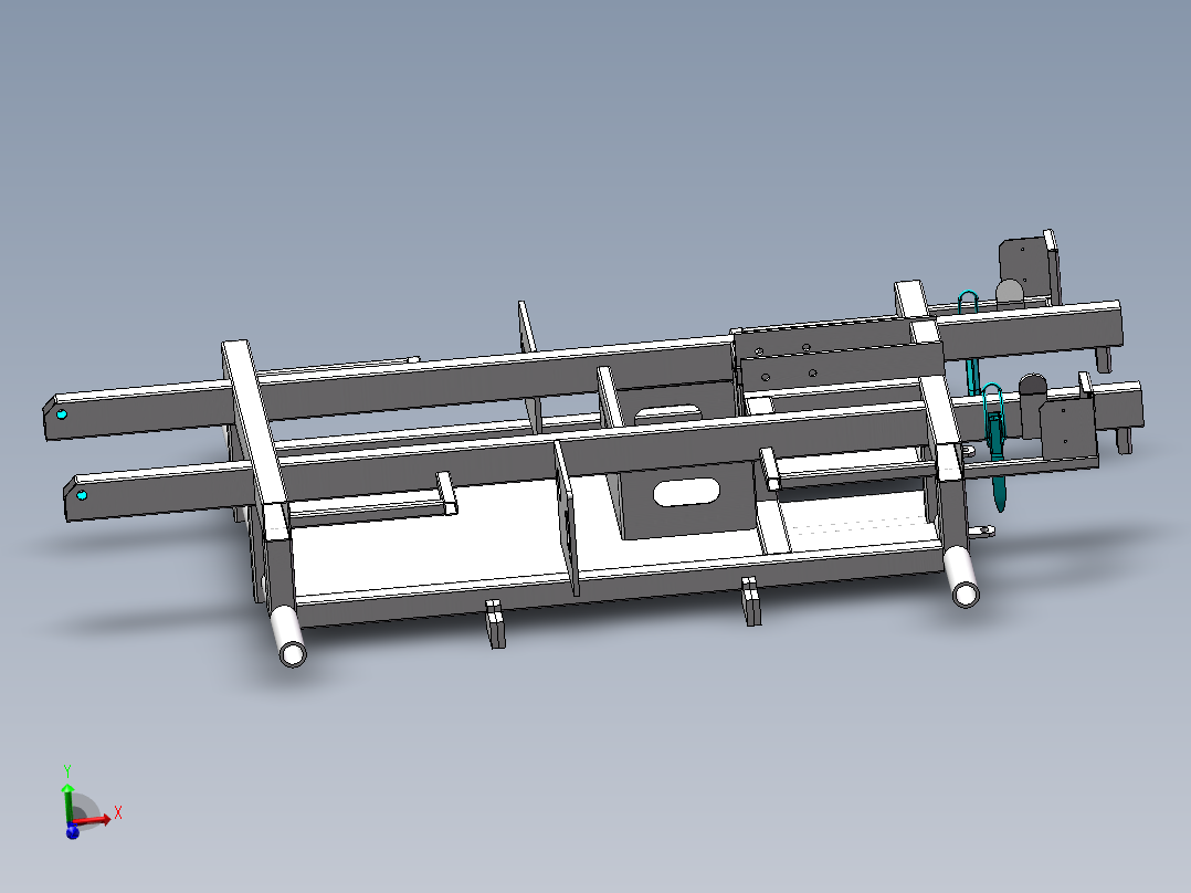 车辆主机架焊接- 遥控电动八轮驱动全地形运输车1