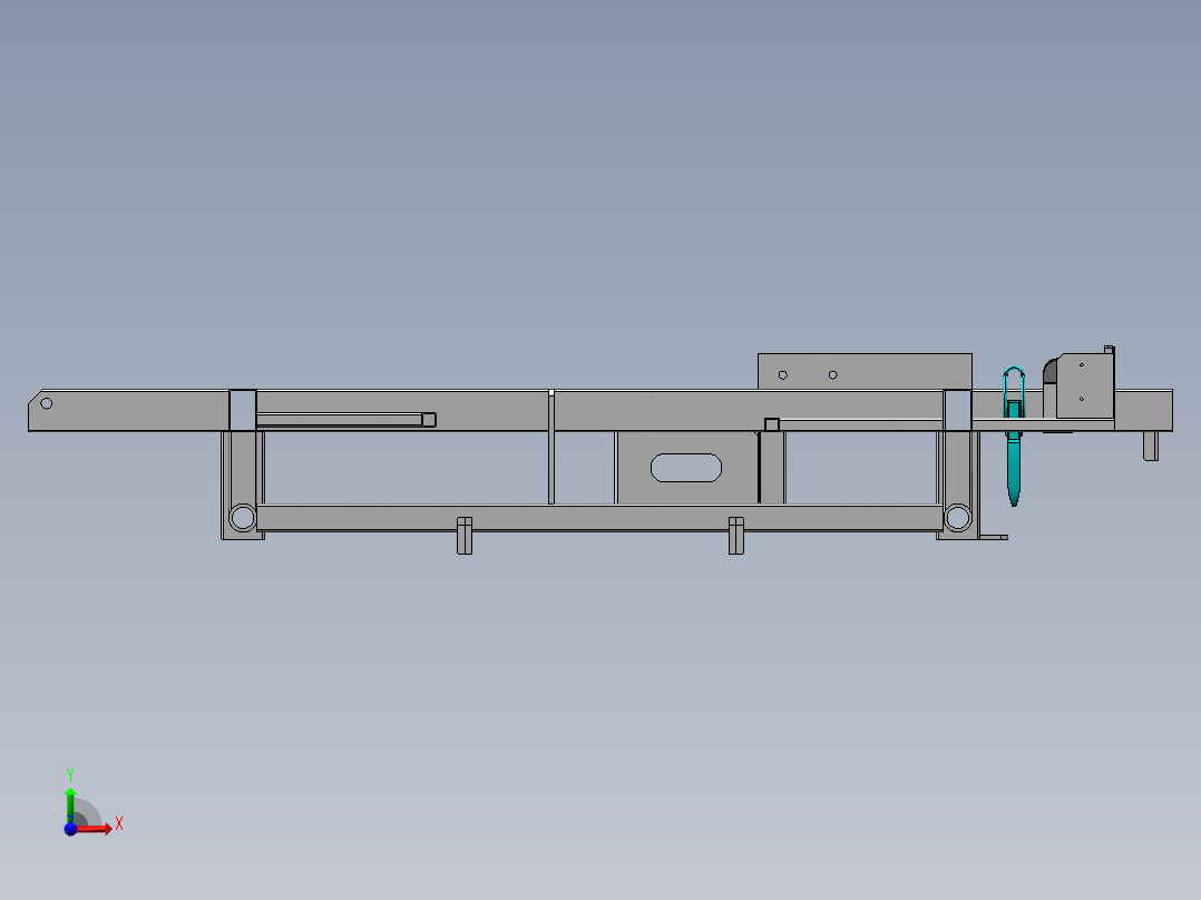 车辆主机架焊接- 遥控电动八轮驱动全地形运输车1前视图