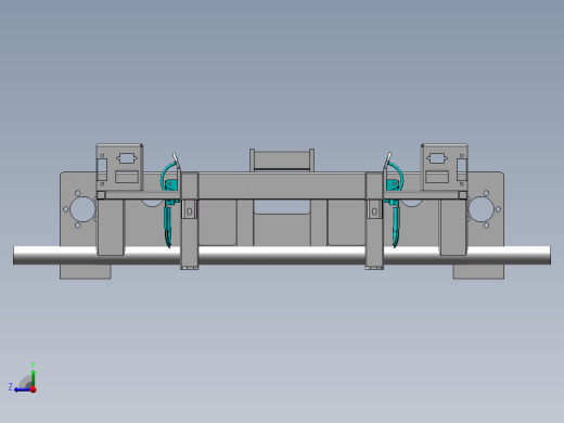 车辆主机架焊接- 遥控电动八轮驱动全地形运输车1右视缩略图