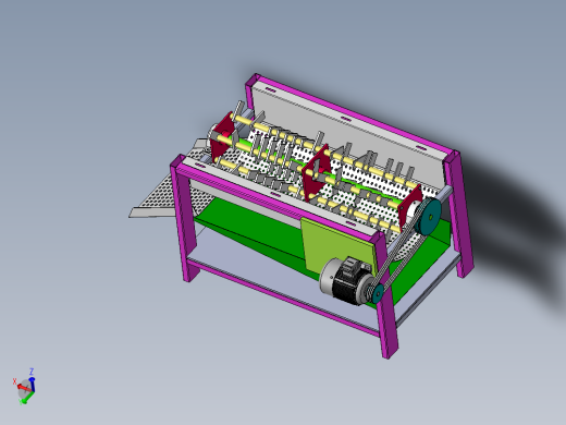Q383-玉米脱粒机的设计【三维SolidWorks】