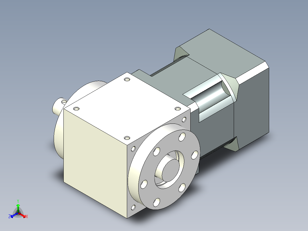 换向器PW90单轴 PLX90-L1 19-80-100-M6.stp主视图
