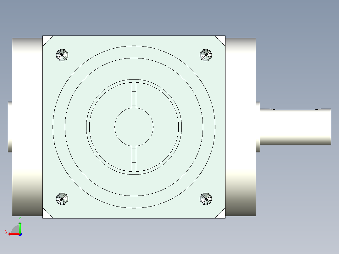 换向器PW90单轴 PLX90-L1 19-80-100-M6.stp后视图