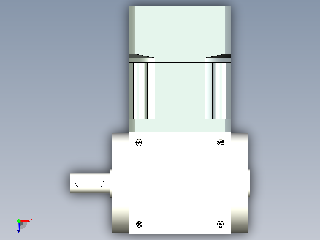 换向器PW90单轴 PLX90-L1 19-80-100-M6.stp俯视图