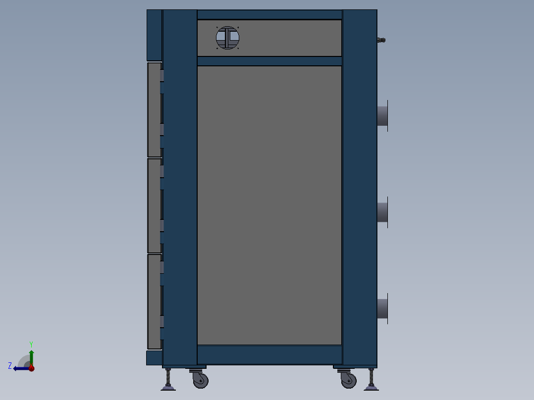 E283 真空烤箱（锂电）右视图