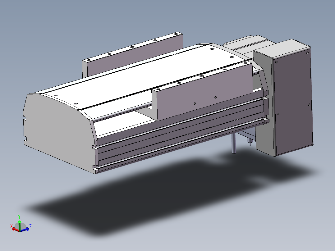 MTB同步带半封闭MTB22M-LD-750W主视图