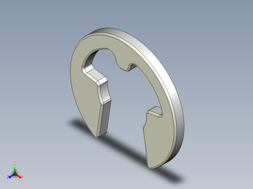 E型扣環10.-3D多系列多零件图纸模型