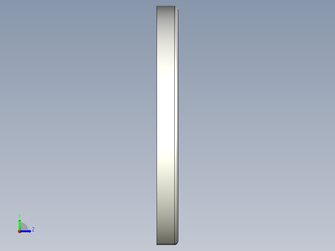 E型扣環10.-3D多系列多零件图纸模型左视图