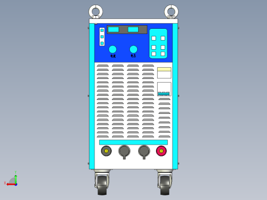 OTC焊机 3D模型后视缩略图