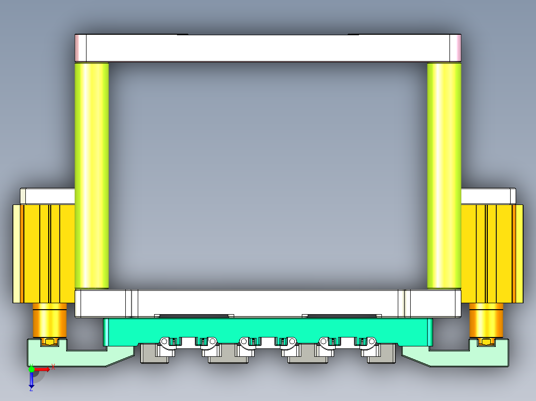 t100chi-CNC3笔记本CNC工装夹具三维模型1013俯视图