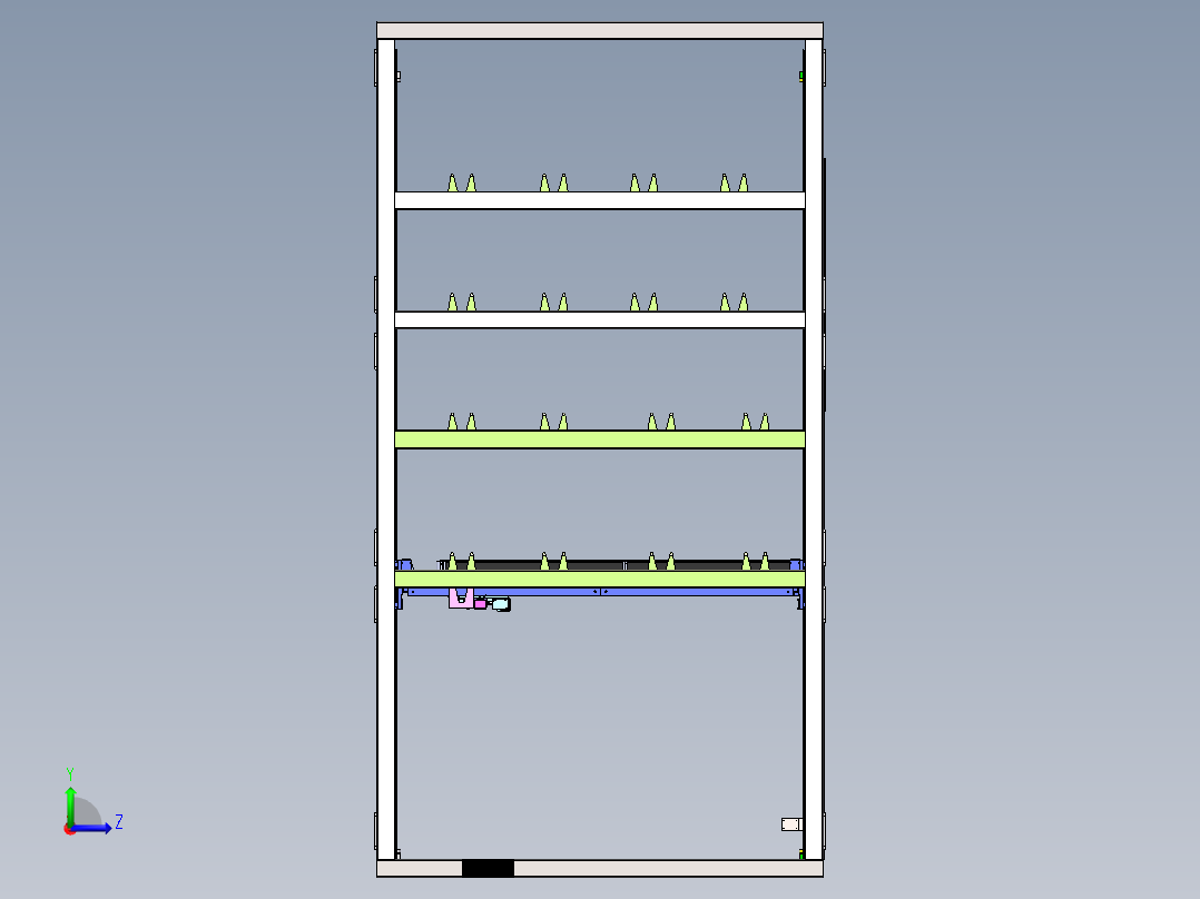 自行车停车库设计-上传文件左视图
