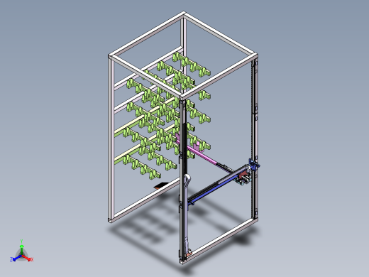 自行车停车库设计-上传文件正等轴测缩略图