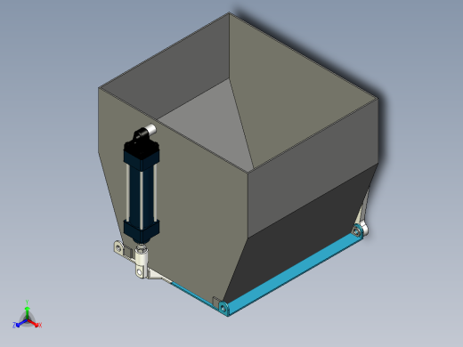 仓门自动开启缓冲料斗