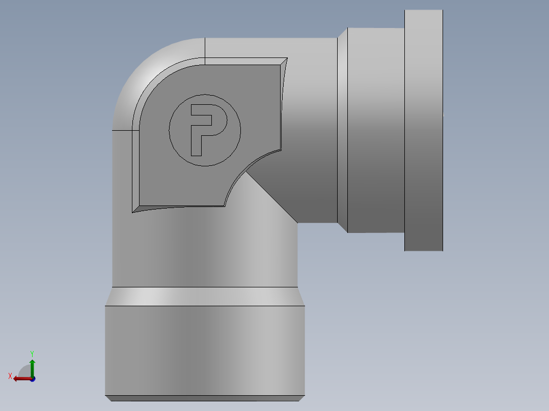 法兰接头、1DFL9-42-20后视图