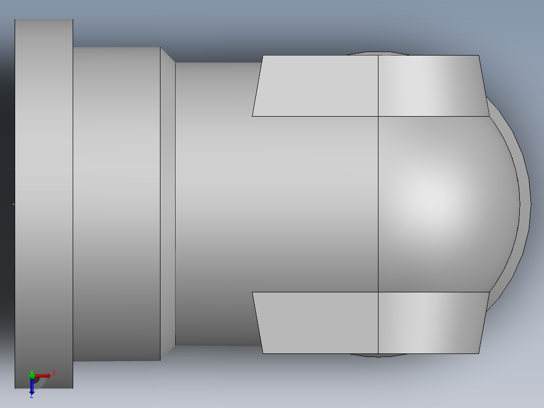 法兰接头、1DFL9-42-20俯视图