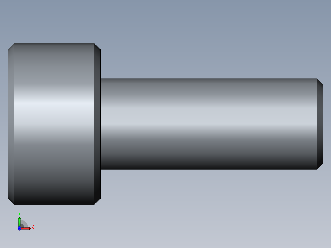 内六角螺丝 东明 全牙 M5-12 A2-70前视图