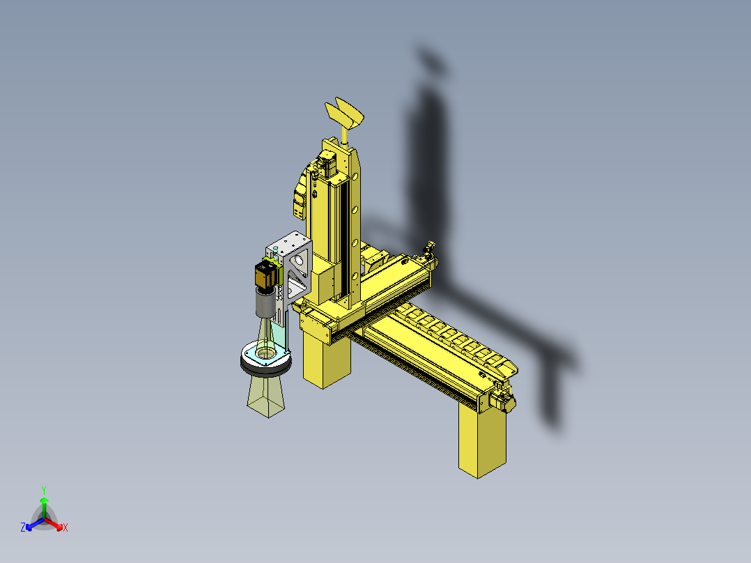 三轴移动视觉扫描检测机构