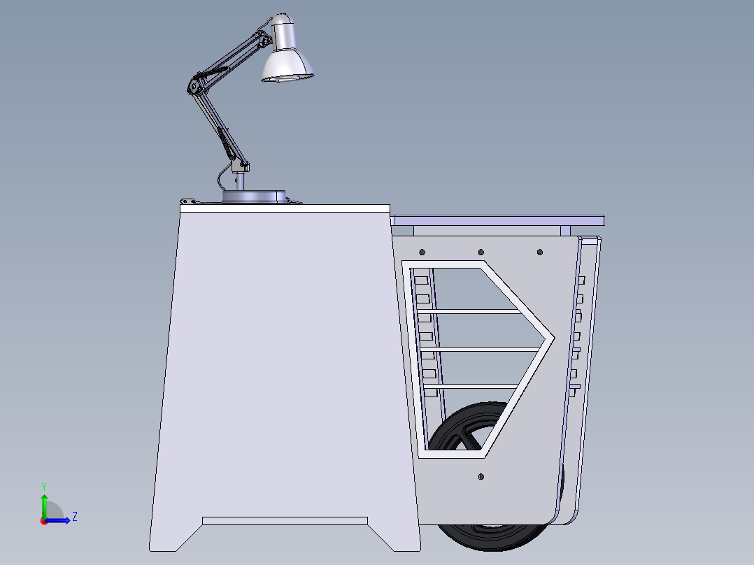 180°桌子左视图
