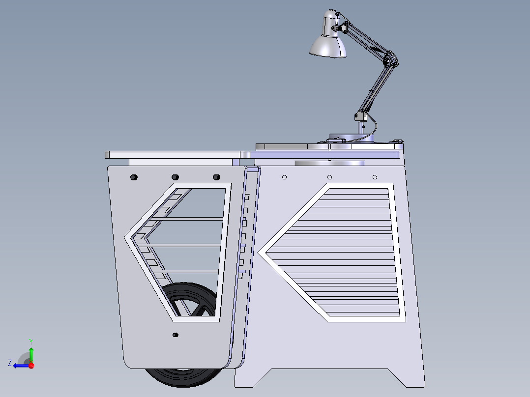 180°桌子右视图