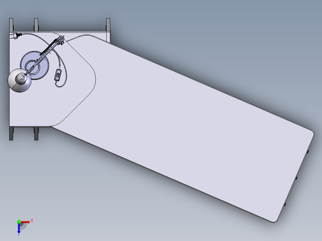 180°桌子俯视图