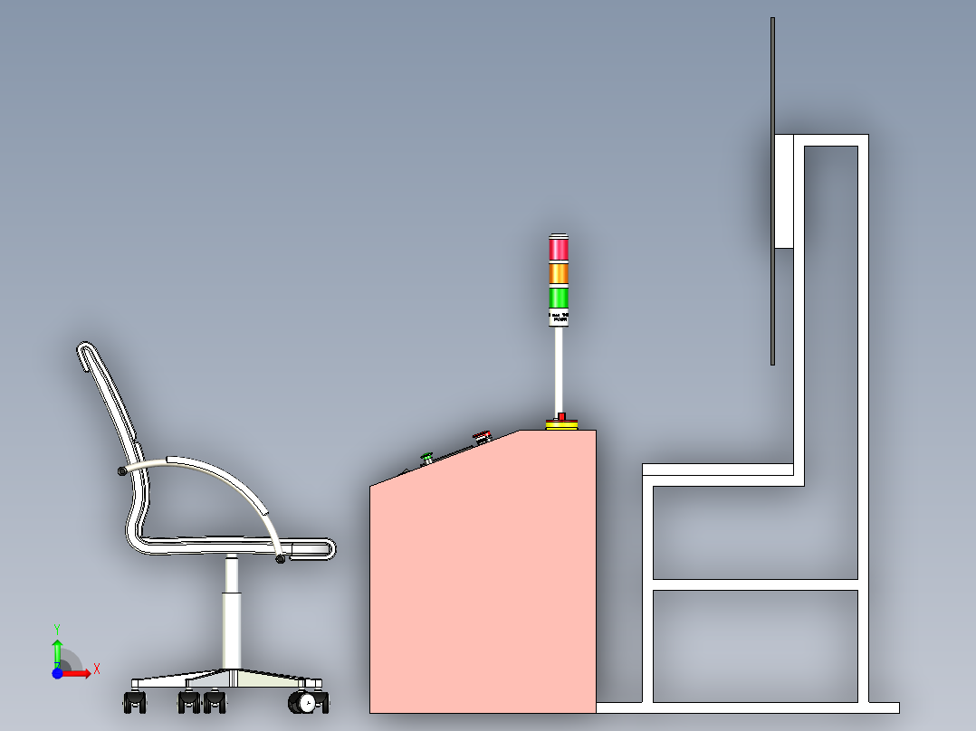 消防系统控制中心设计前视图