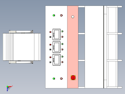 消防系统控制中心设计俯视缩略图
