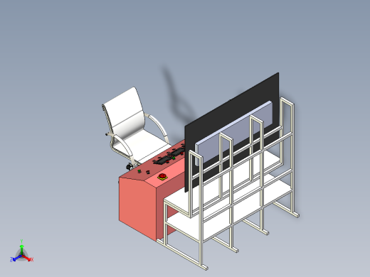 消防系统控制中心设计正等轴测缩略图