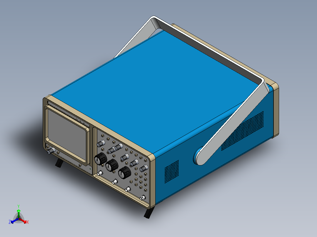 示波器(16)正等轴测图