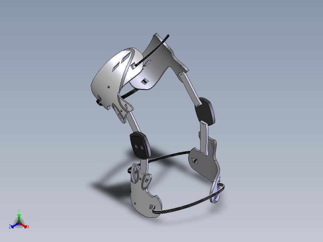 护膝正等轴测图