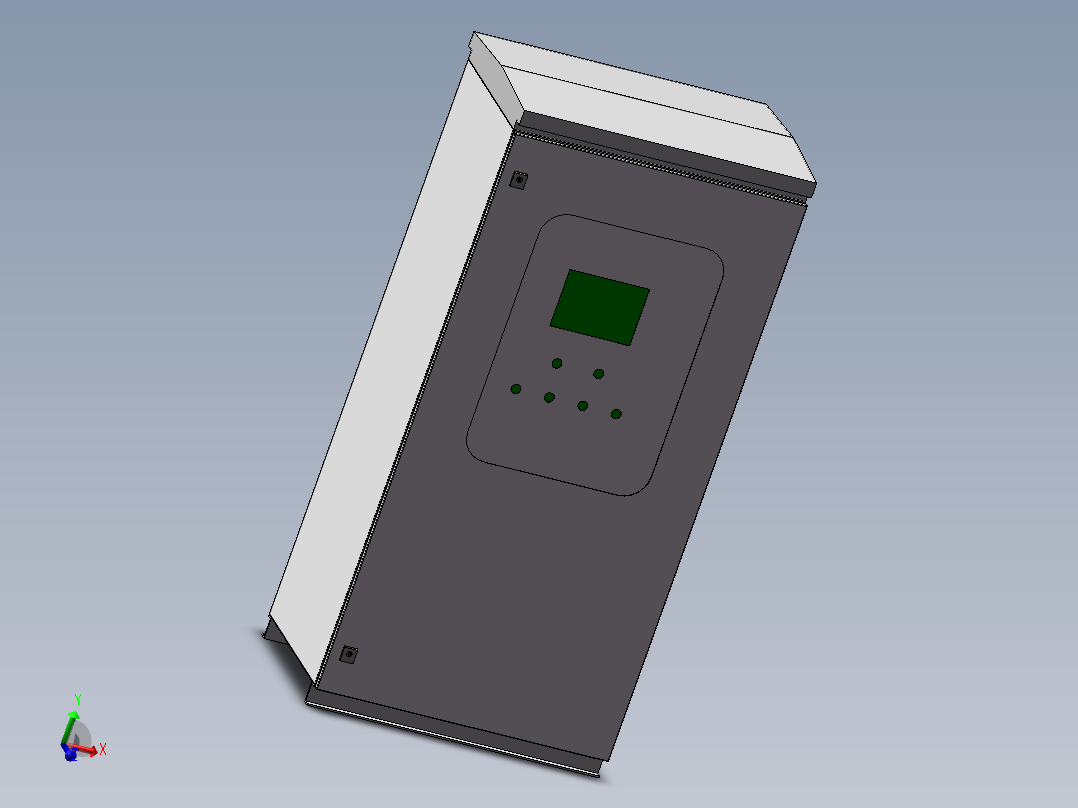 solidworks双层户外电柜模型 182347