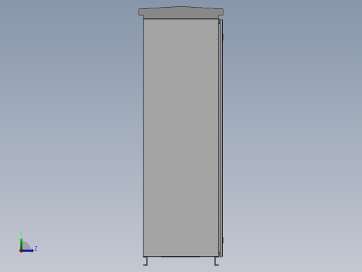 solidworks双层户外电柜模型 182347左视缩略图