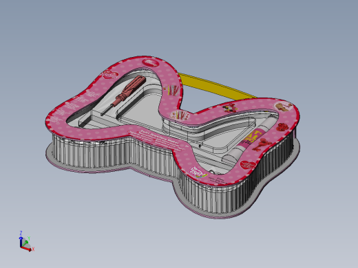 蝴蝶结礼品盒 3D模型SolidWorks三维设计图