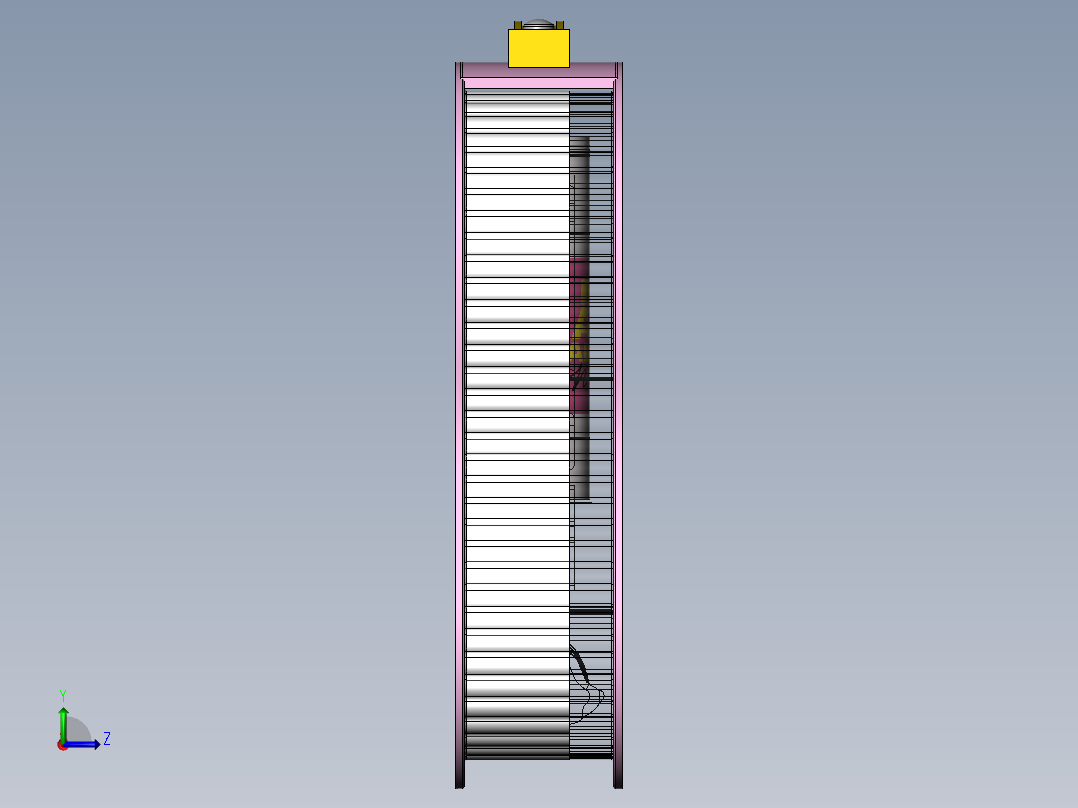 蝴蝶结礼品盒 3D模型SolidWorks三维设计图左视图