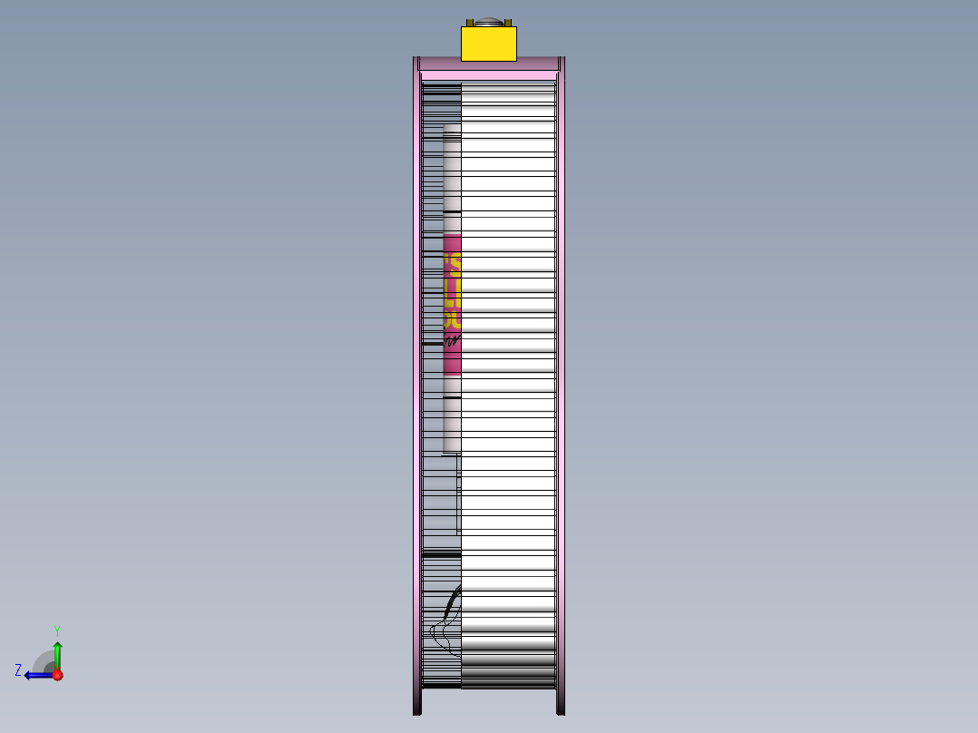蝴蝶结礼品盒 3D模型SolidWorks三维设计图右视图