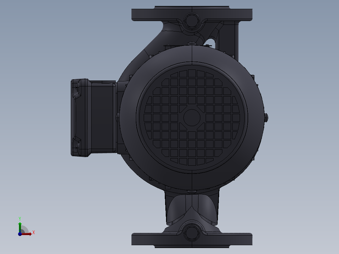 离心泵LPC_40_100_0_75_IE2_IE3前视图